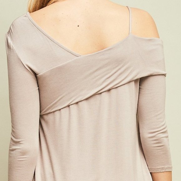 Entro solid bamboo one-shoulder top - Picture 4 of 4